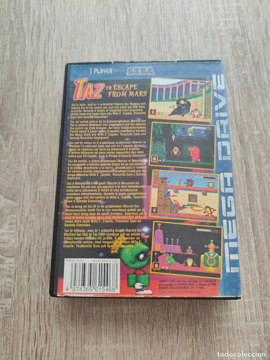 Videojuegos y consolas: Taz In Scape From Mars Sega Mega Drive - Foto 3