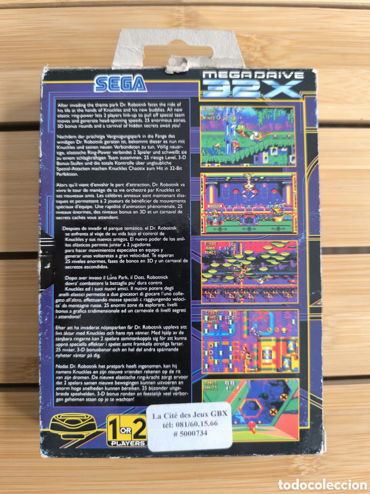 Videojuegos y consolas: Knuckles Chaotix - Sega 32x Megadrive - Foto 3