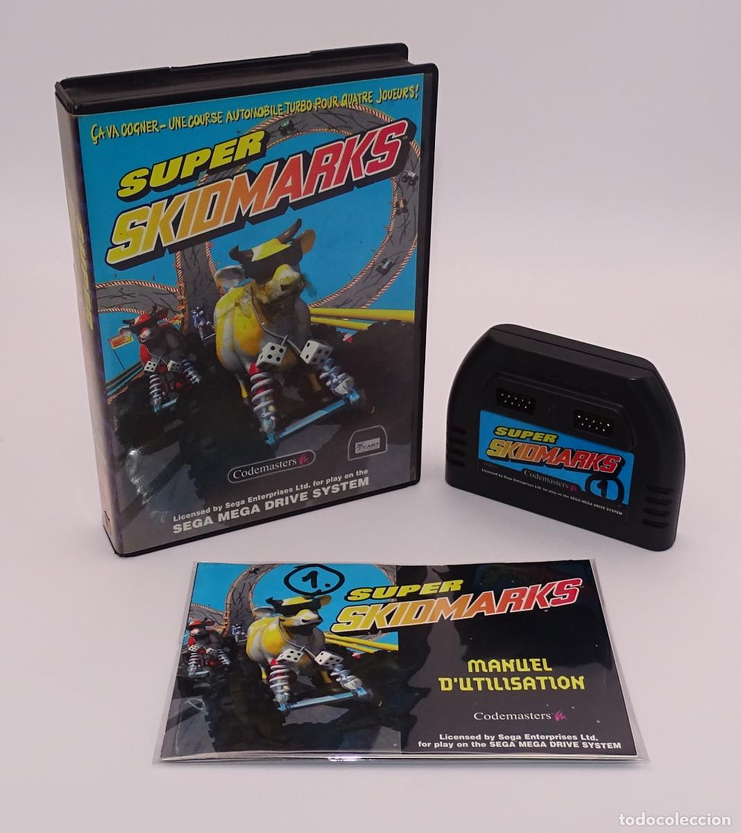 Videojuegos y consolas: Super Skidmarks Skid Marks Sega Megadrive Mega Drive - Foto 1