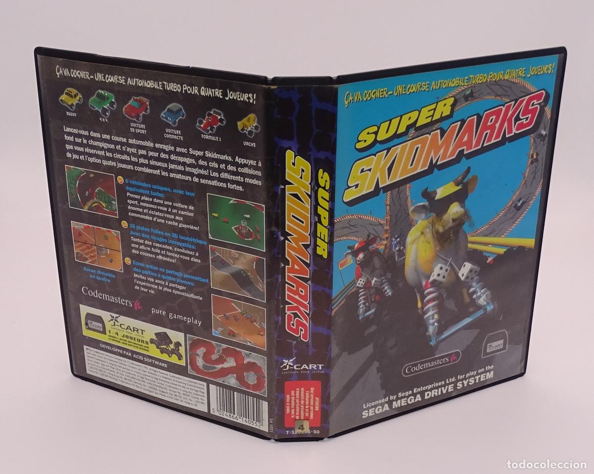 Videojuegos y consolas: Super Skidmarks Skid Marks Sega Megadrive Mega Drive - Foto 3