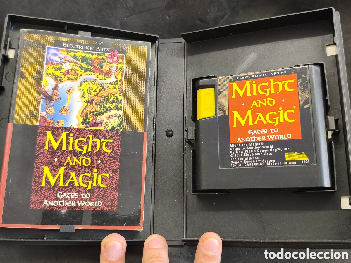 Videojuegos y consolas: Megadrive Might and Magic, completo, tapas manual forradas - Foto 4