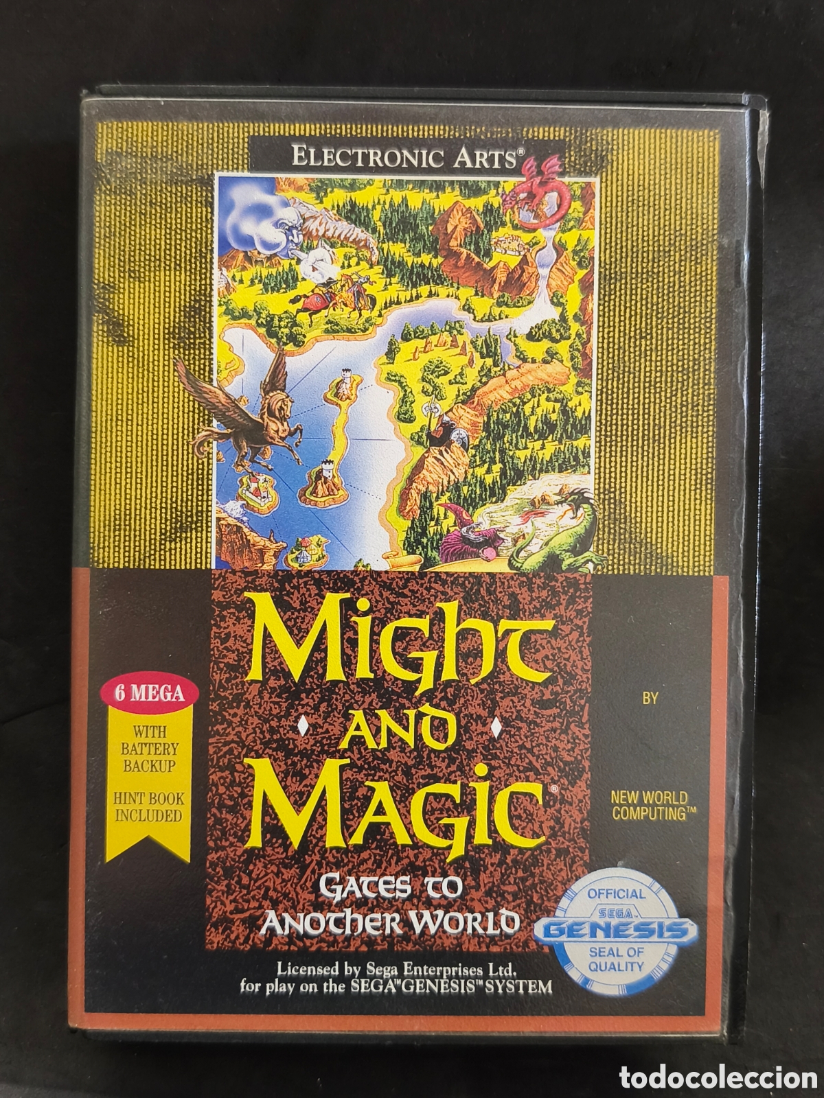 Videojuegos y consolas: Megadrive Might and Magic, completo, tapas manual forradas - Foto 1