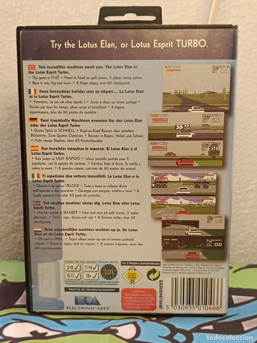 Videojuegos y consolas: Lotus Turbo Challenge Mega Drive PAL ESP - Foto 9