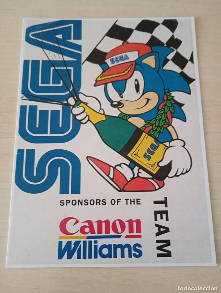 Videospiele und Konsolen: Flyer postal Sonic The Hedgehog SEGA Canon Williams
