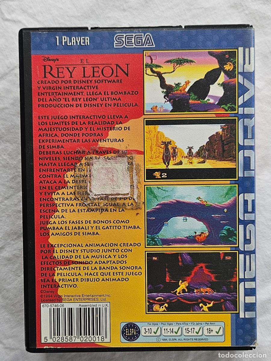 Videojuegos y consolas: El Rey Le&oacute;n para SEGA Mega Drive II - Foto 3