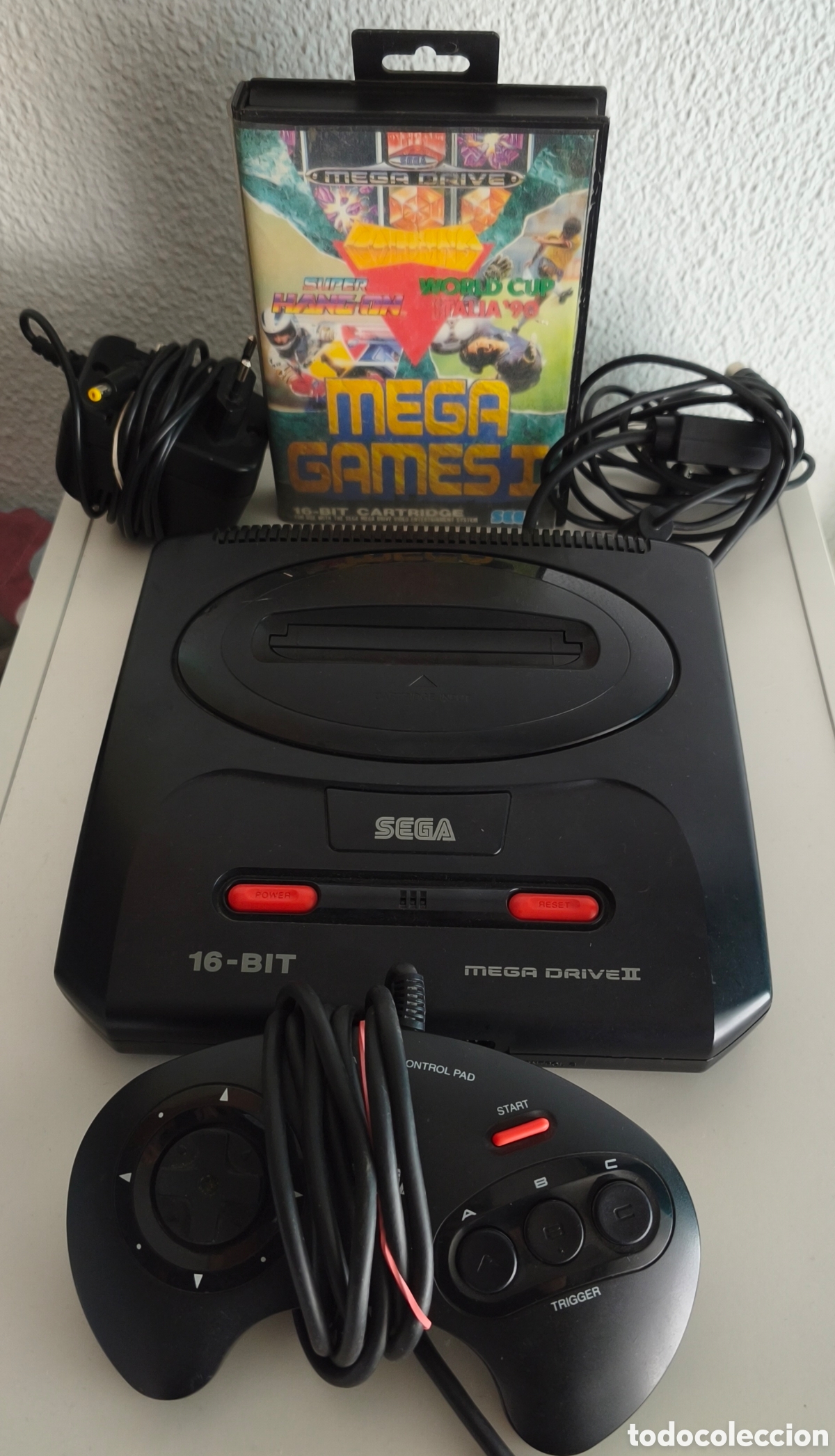 Videojuegos y Consolas: SEGA MEGA DRIVE II CON CABLES MANDO Y JUEGO