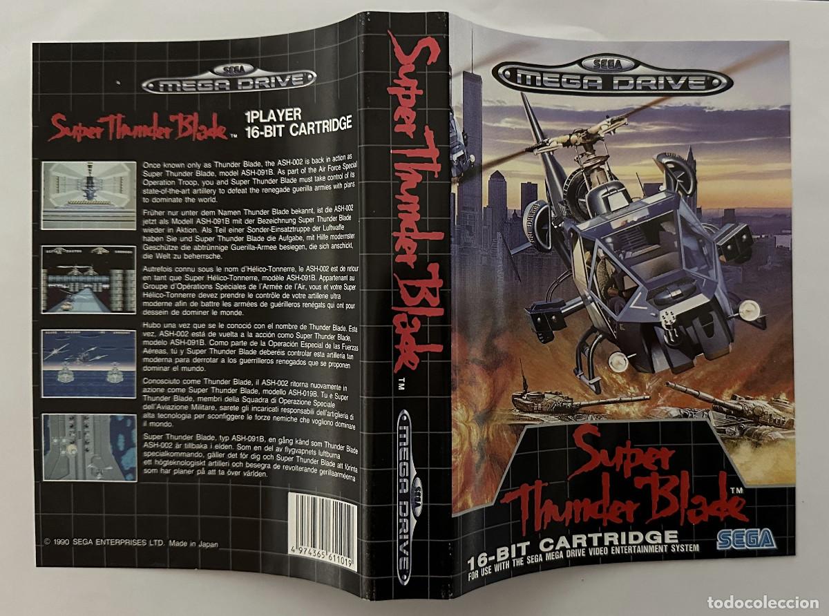 Videojuegos y consolas: SUPER THUNDER BLADE MEGADRIVE PAL EUR - Foto 4
