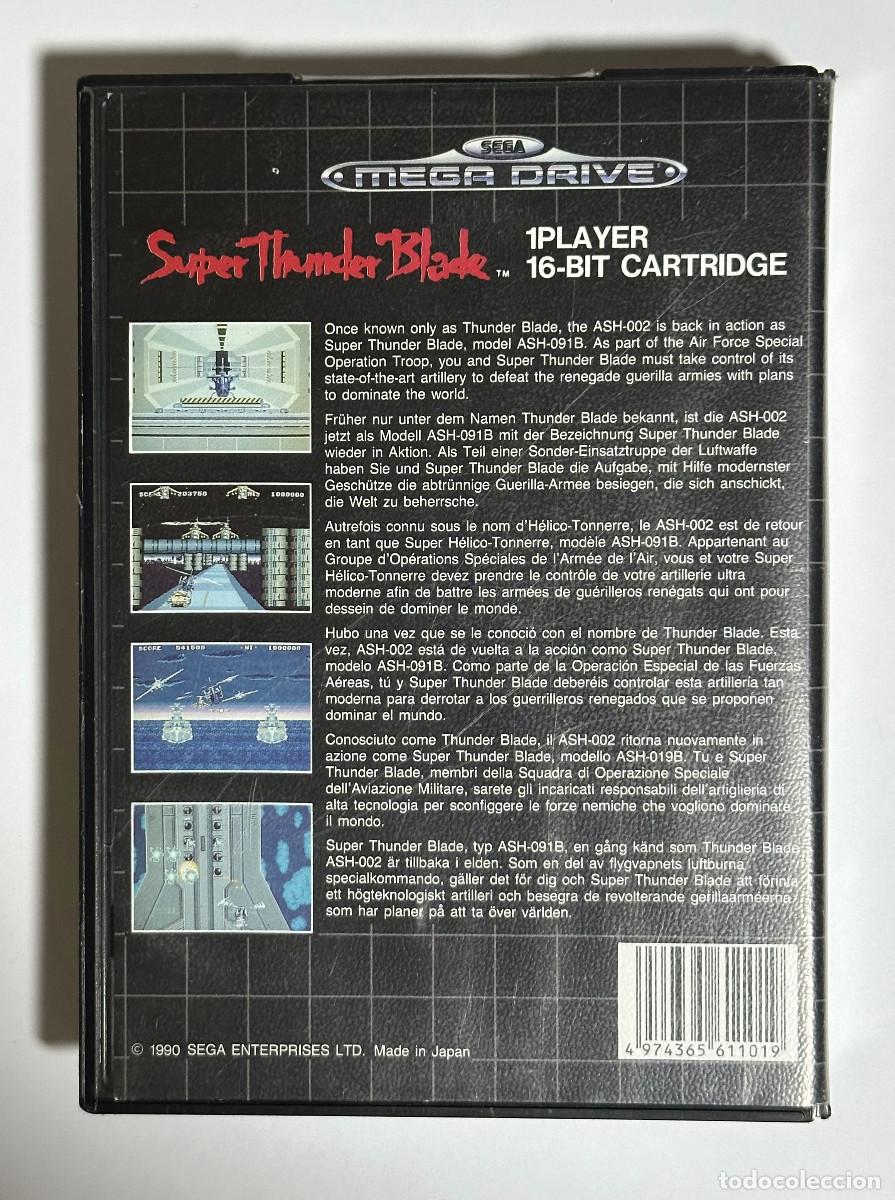 Videojuegos y consolas: SUPER THUNDER BLADE MEGADRIVE PAL EUR - Foto 3