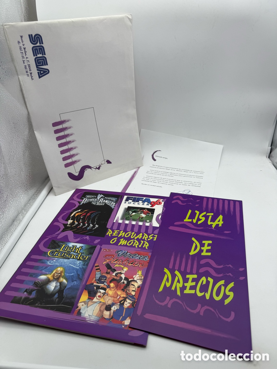 Videojuegos y Consolas: Producto oficial Sega. Cat&aacute;logo y lista de precios para tiendas. Mega Drive 32 X Mega CD Game Gear