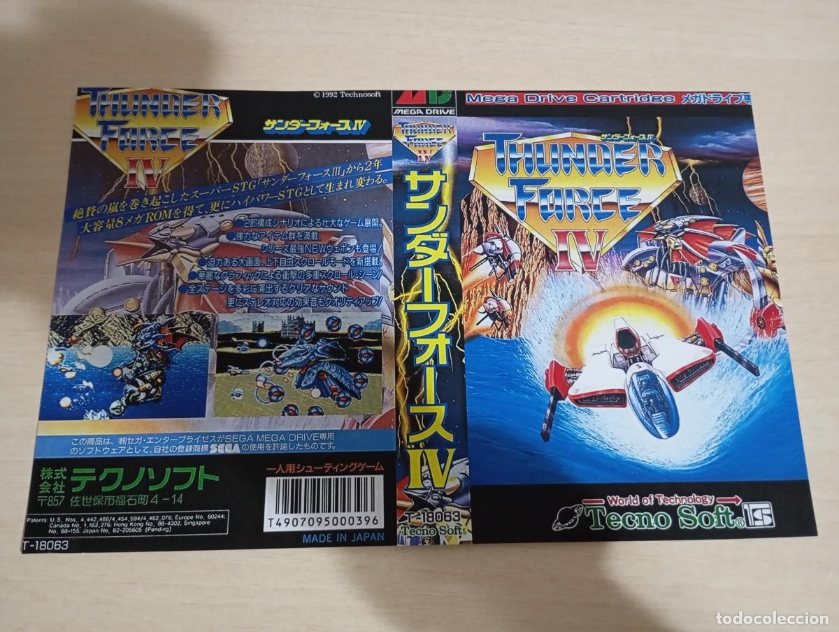 Videojuegos y Consolas: Portada juego Thunderforce IV Sega Megadrive Genesis