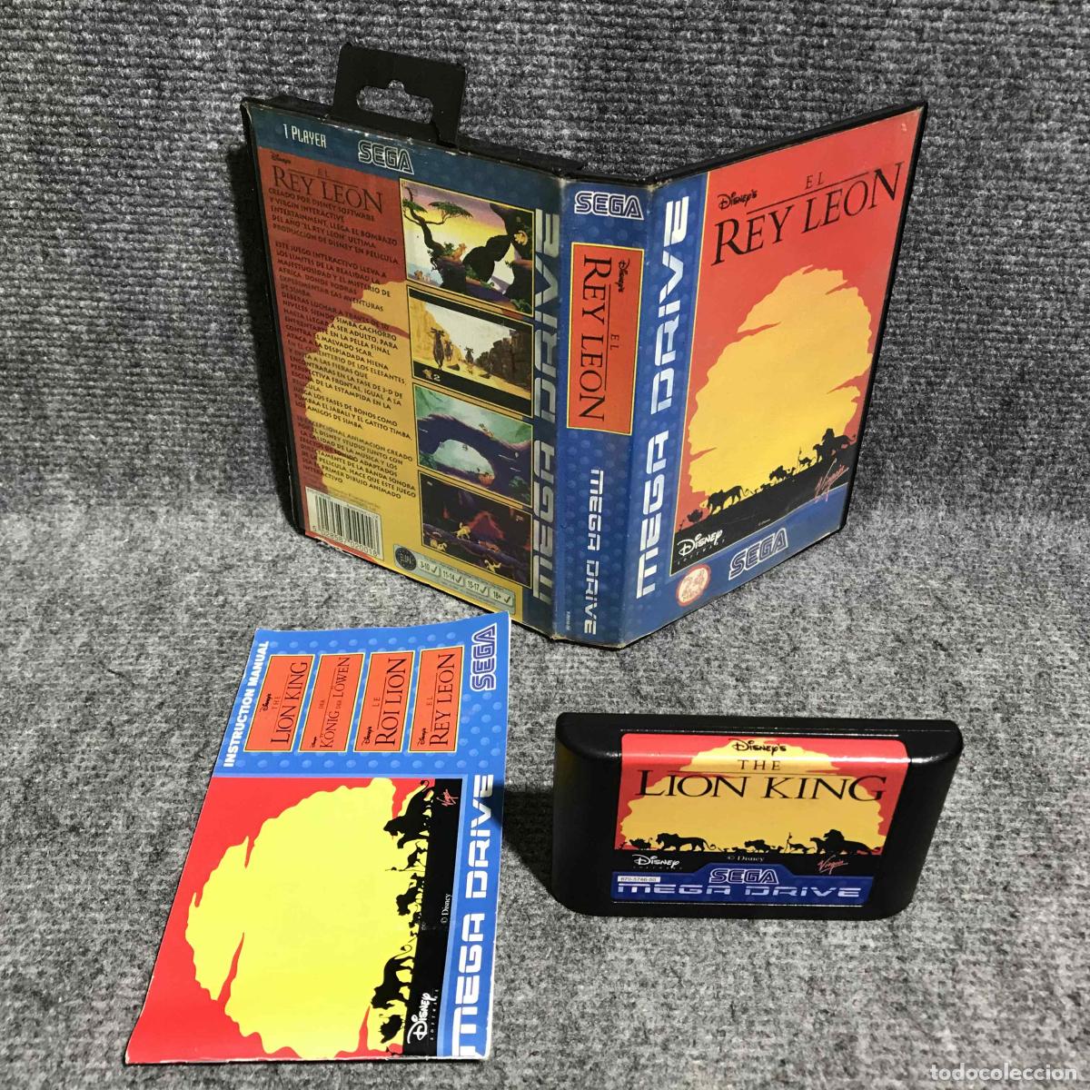 Videojuegos y consolas: EL REY LEON DISNEY SEGA MEGA DRIVE - Foto 1