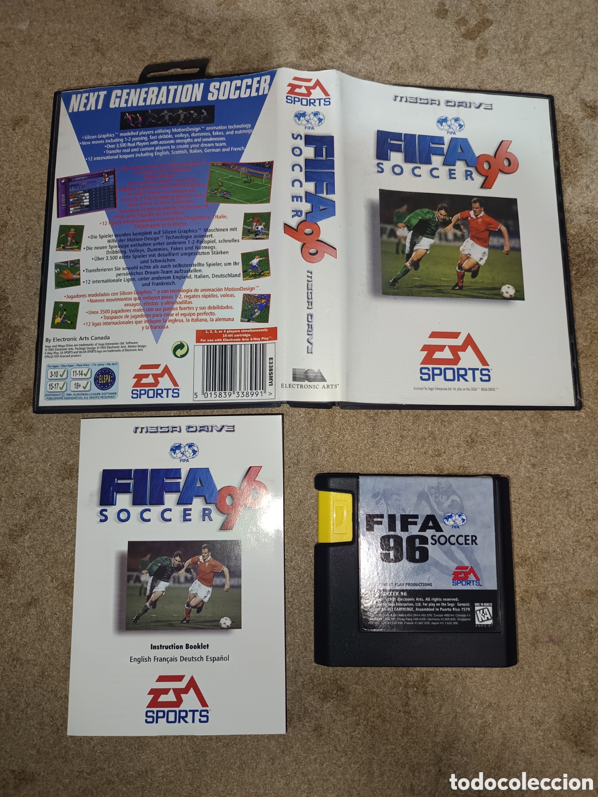 Videojuegos y Consolas: SEGA MEGADRIVE FIFA 96 PAL ESP COMPLETO