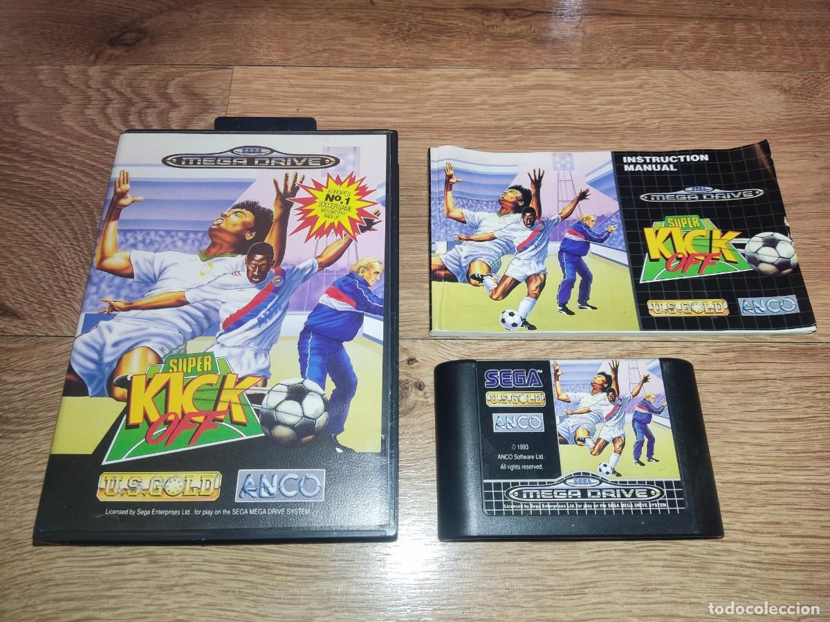 Videojuegos y Consolas: SUPER KICK OFF Mega Drive PAL Megadrive COMPLETO