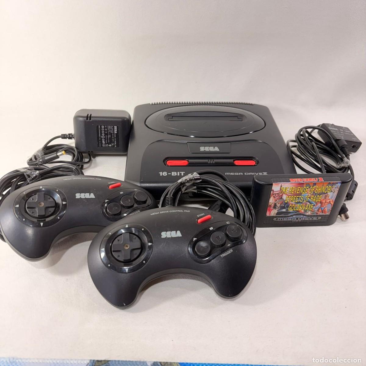 Videojuegos y Consolas: CONSOLA SEGA - MEGA DRIVE II + JUEGO MEGA GAMES 2 - FUNCIONA