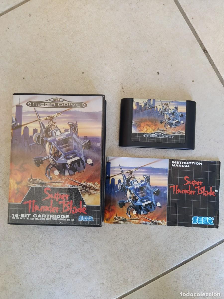 Videojuegos y Consolas: SUPER THUNDER BLADE SEGA MEGADRIVE COMPLETO PAL-EUROPA , ORIGINAL 100%