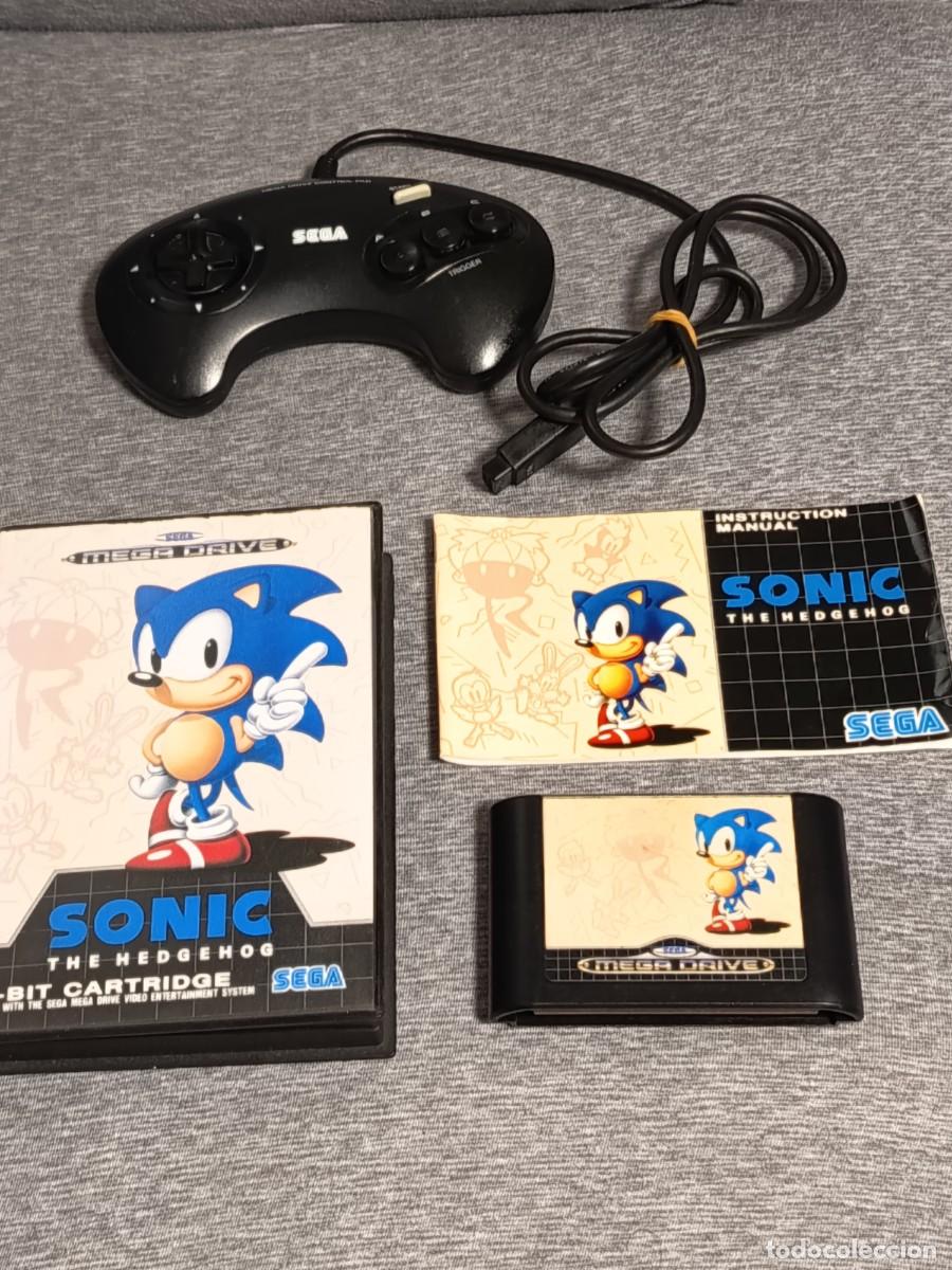 Videojogos e Consolas: MEGA DRIVE SEGA LOTE MANDO + JUEGO SONIC