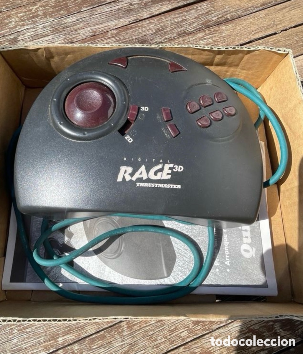 Videojuegos y consolas: Mando Thrustmaster Rage 3D Mando PC Retro - Foto 5