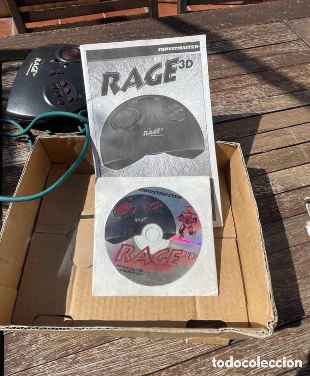 Videojuegos y consolas: Mando Thrustmaster Rage 3D Mando PC Retro - Foto 6