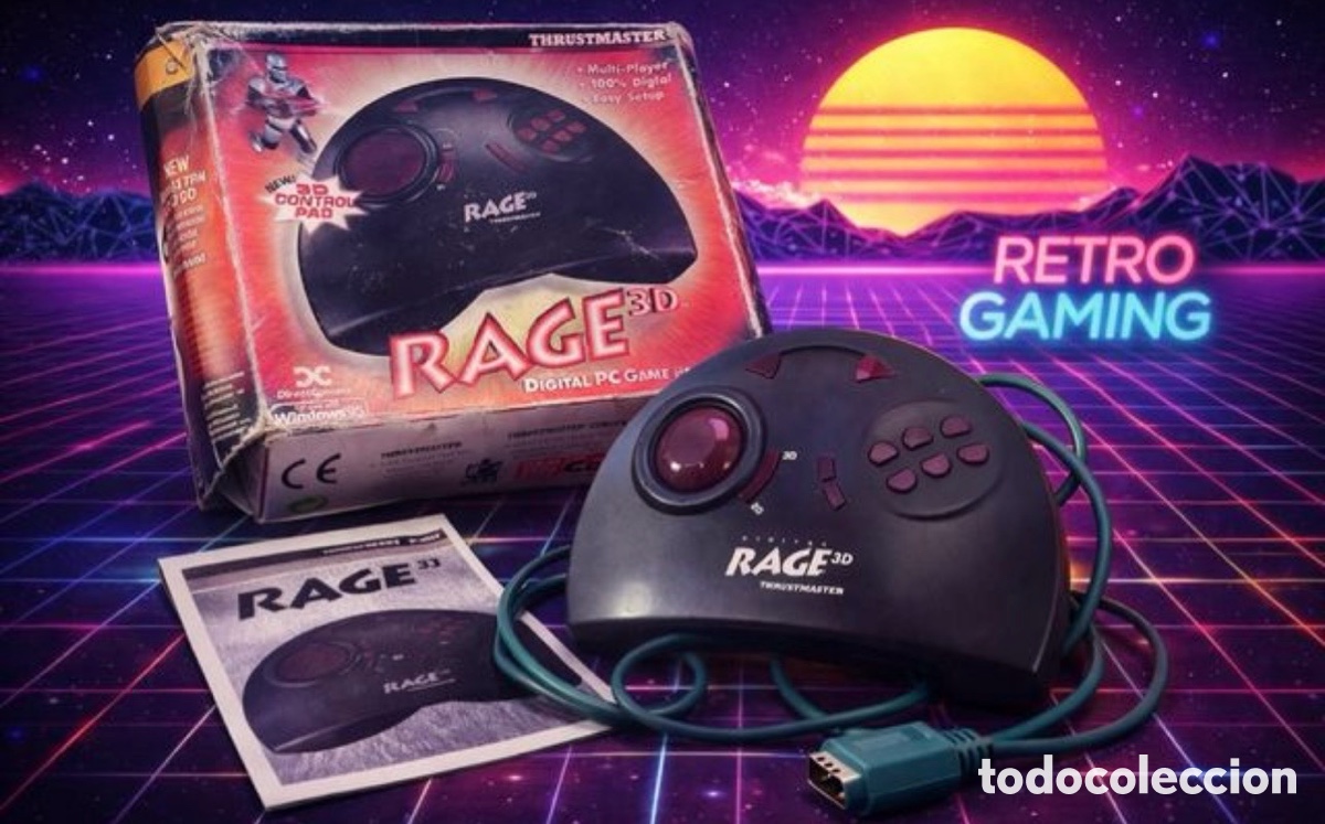 Videojogos e Consolas: Mando Thrustmaster Rage 3D Mando PC Retro