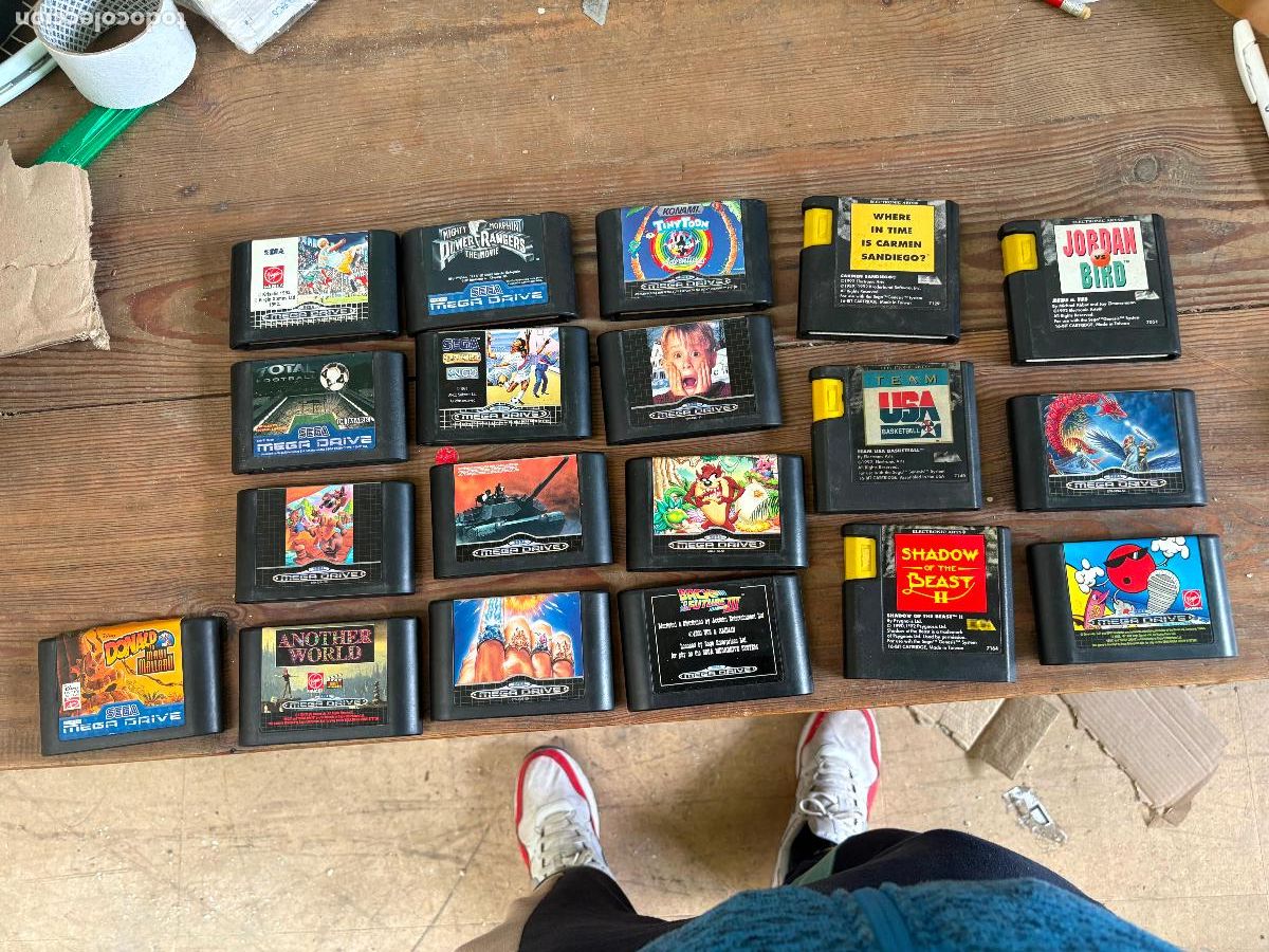 Videojuegos y Consolas: lote de juegos de sega mega drive cartuchos c&oacute;nsola
