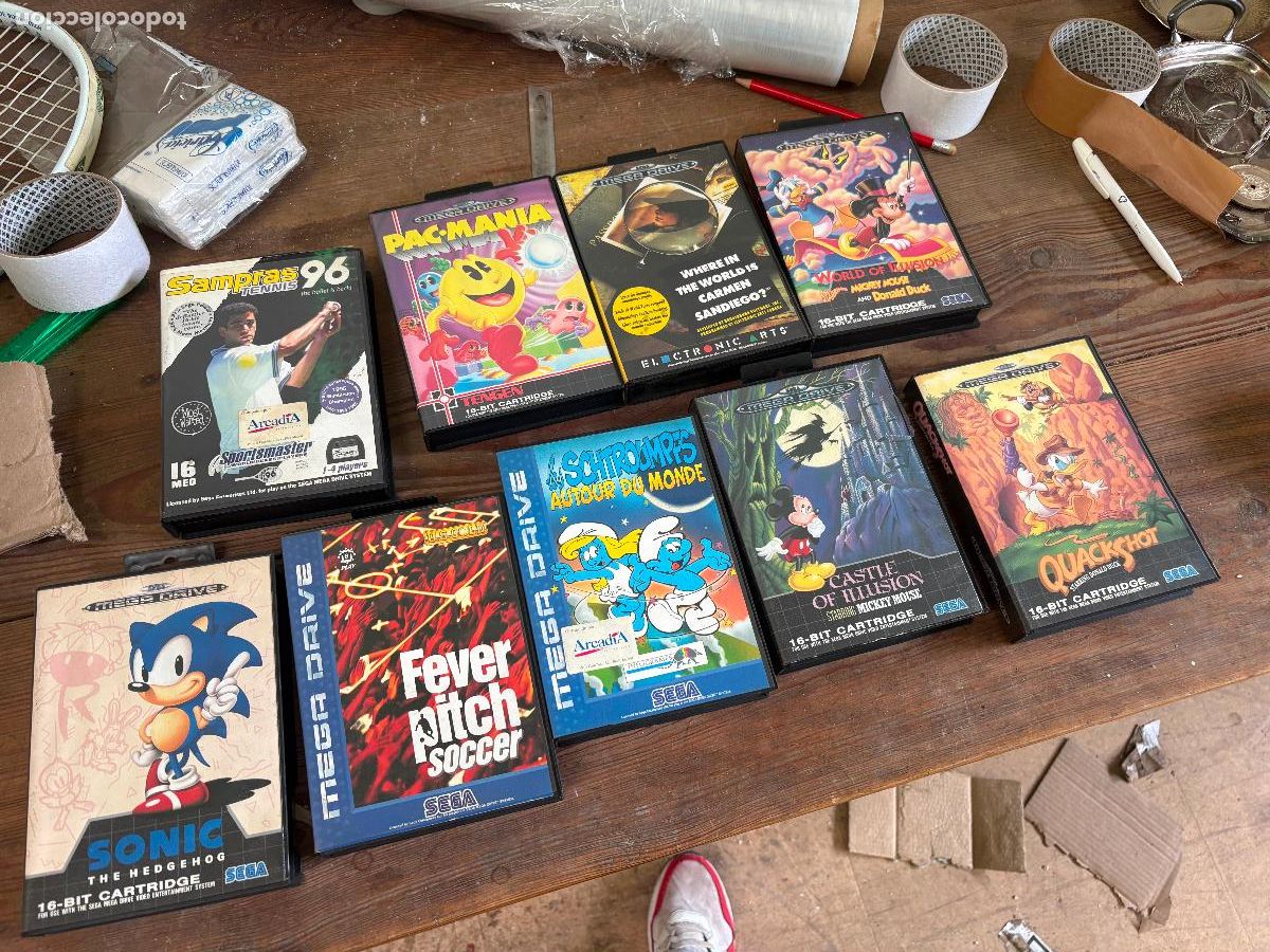 Videojuegos y Consolas: lote juegos de mega drive consola sega