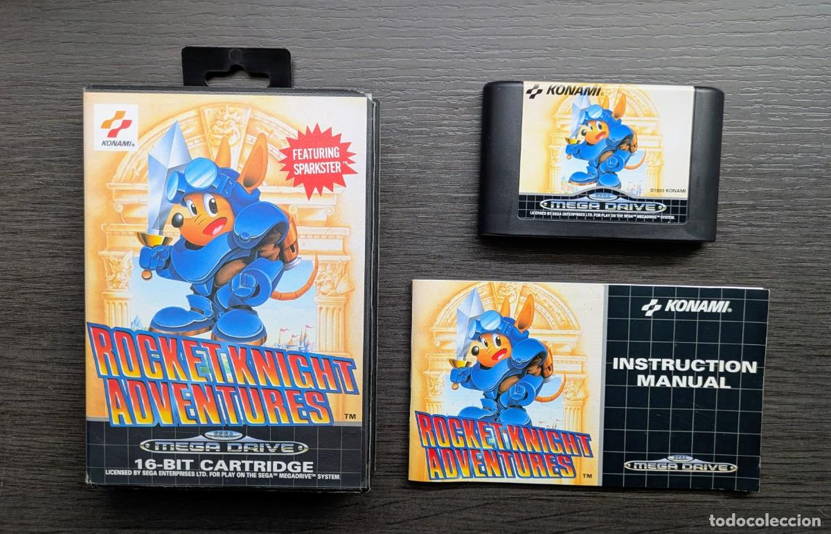 Videojuegos y Consolas: Rocket Knight Adventures Sega Mega Drive PAL COMPLETO CIB Manual Caja Konami