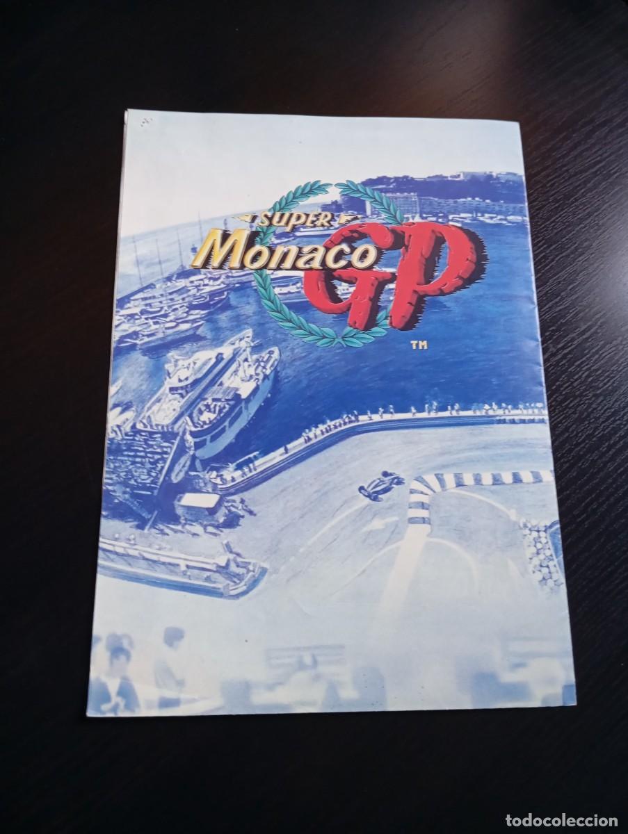 Videojuegos y consolas: P&oacute;ster Cat&aacute;logo Sega Megadrive Super M&oacute;naco GP 1990 - Foto 3