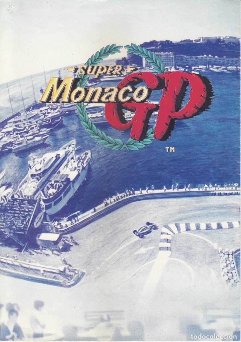 Videojuegos y consolas: P&oacute;ster Cat&aacute;logo Sega Megadrive Super M&oacute;naco GP 1990 - Foto 5