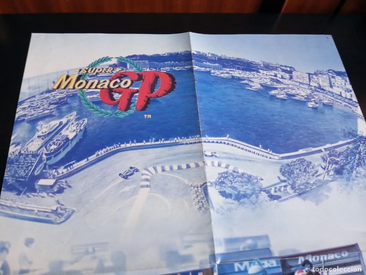 Videojuegos y consolas: P&oacute;ster Cat&aacute;logo Sega Megadrive Super M&oacute;naco GP 1990 - Foto 7