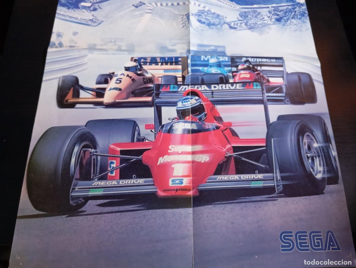 Videojuegos y consolas: P&oacute;ster Cat&aacute;logo Sega Megadrive Super M&oacute;naco GP 1990 - Foto 8