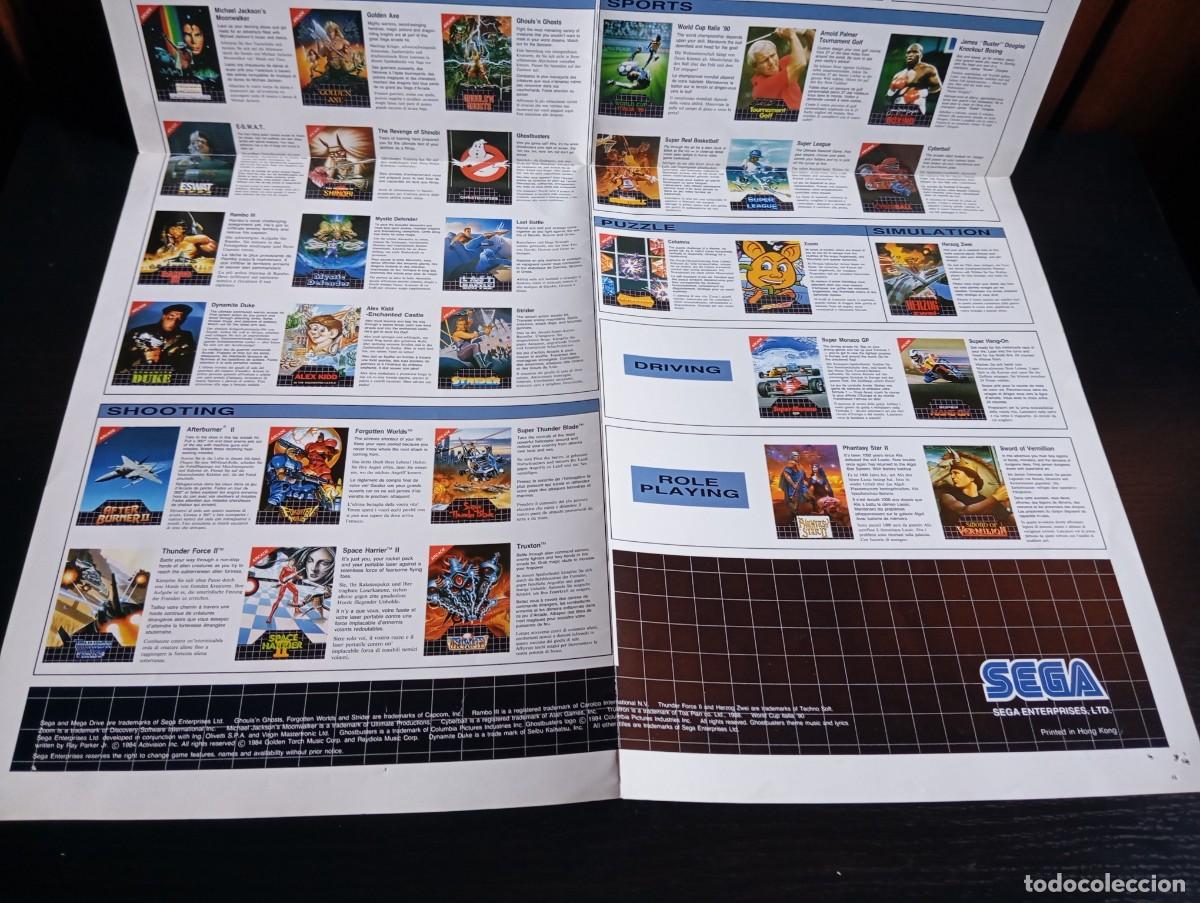 Videojuegos y consolas: P&oacute;ster Cat&aacute;logo Sega Megadrive Super M&oacute;naco GP 1990 - Foto 14