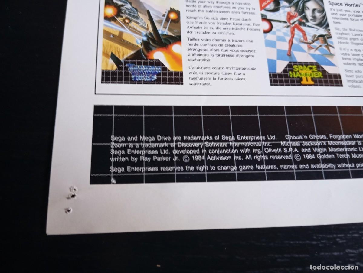 Videojuegos y consolas: P&oacute;ster Cat&aacute;logo Sega Megadrive Super M&oacute;naco GP 1990 - Foto 15