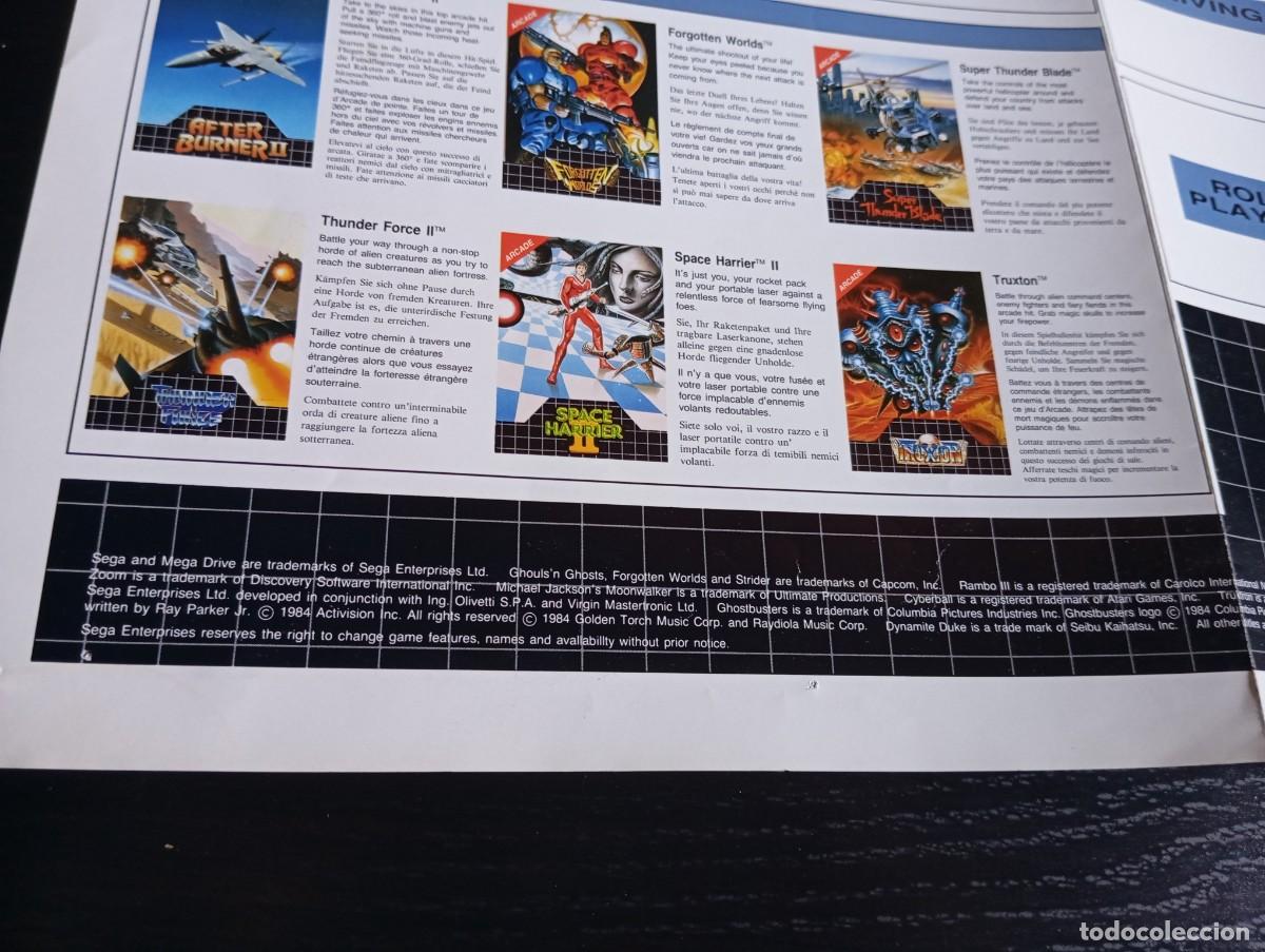 Videojuegos y consolas: P&oacute;ster Cat&aacute;logo Sega Megadrive Super M&oacute;naco GP 1990 - Foto 16