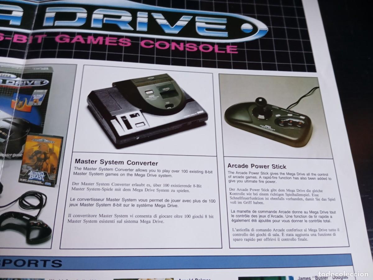 Videojuegos y consolas: P&oacute;ster Cat&aacute;logo Sega Megadrive Super M&oacute;naco GP 1990 - Foto 22