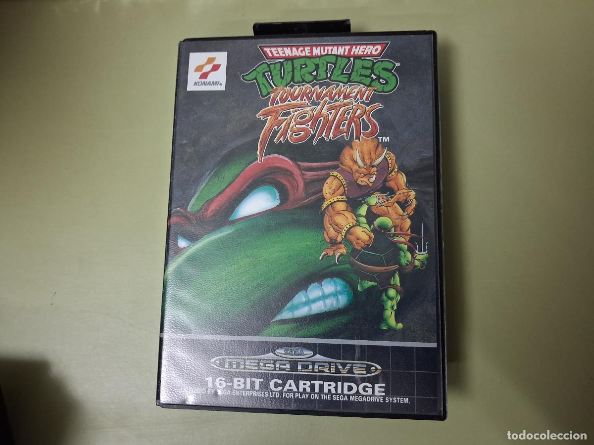 Videojuegos y Consolas: VIDEOJUEGO COMPLETO ORIGINAL CONSOLA SEGA MEGA DRIVE TORTUGAS NINJA TURTLES TOURNAMENT FIGHTERS