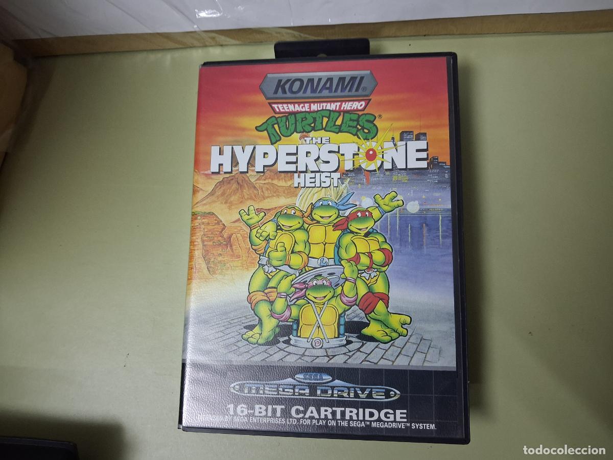 Videojuegos y Consolas: VIDEOJUEGO COMPLETO ORIGINAL CONSOLA SEGA MEGA DRIVE TORTUGAS NINJA TURTLES HYPERSTONE HEIST