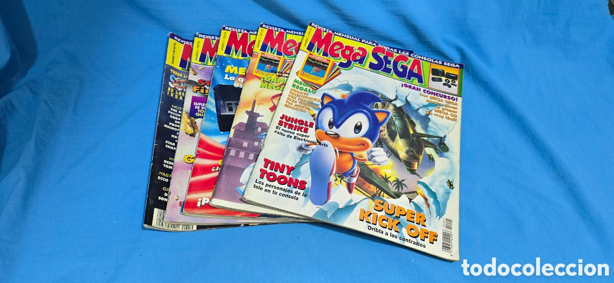 Videojuegos y consolas: LOTE DE REVISTAS MEGA SEGA . NUMEROS 1 , 3 , 5 , 6 Y 15