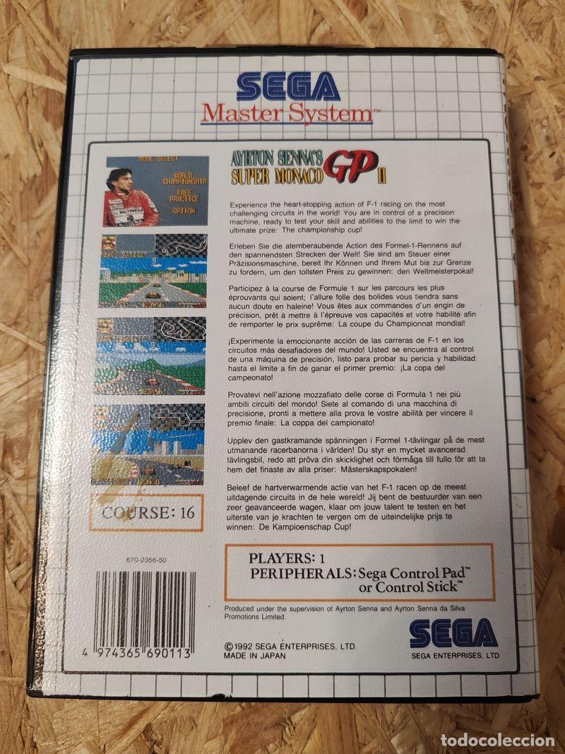 Videojuegos y consolas: Super Monaco GP II Master System SEGA Mega Drive - Foto 2