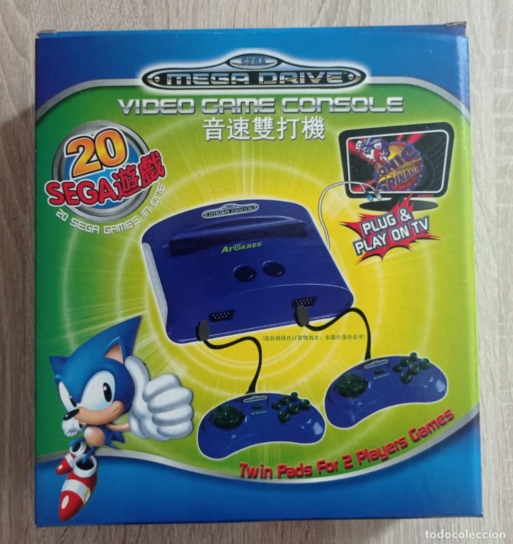 Videojuegos y consolas: SEGA Mega Drive AT Games (2 mandos, 20 juegos)