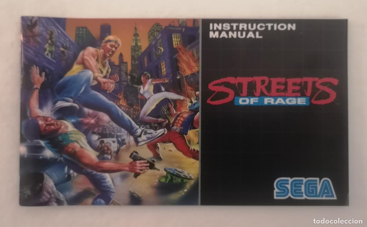 Videojuegos y consolas: SEGA MEGA DRIVE STREETS OF RAGE MANUAL PAL &iexcl;PERFECTO ESTADO!