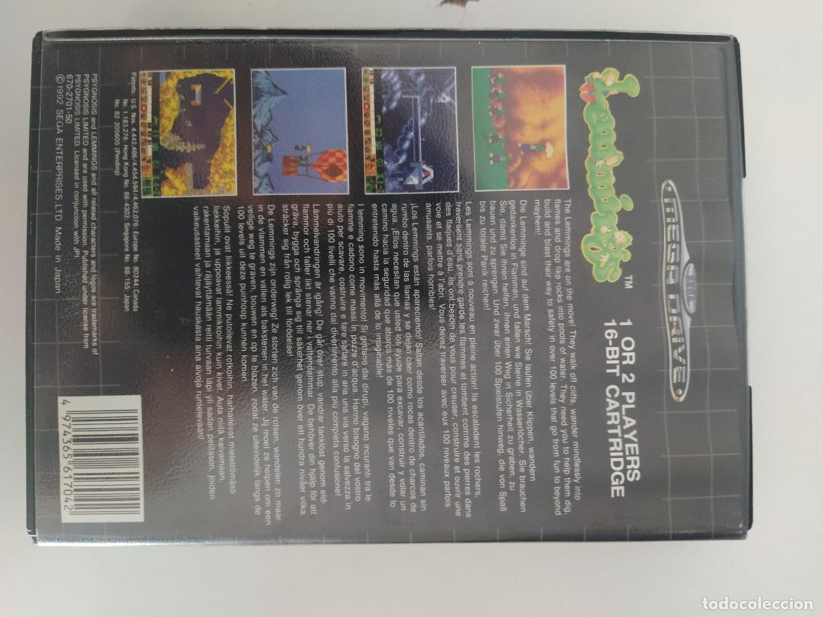 Videojuegos y consolas: LEMMINGS SEGA MEGADRIVE , TOTALMENTE ORIGINAL - Foto 3