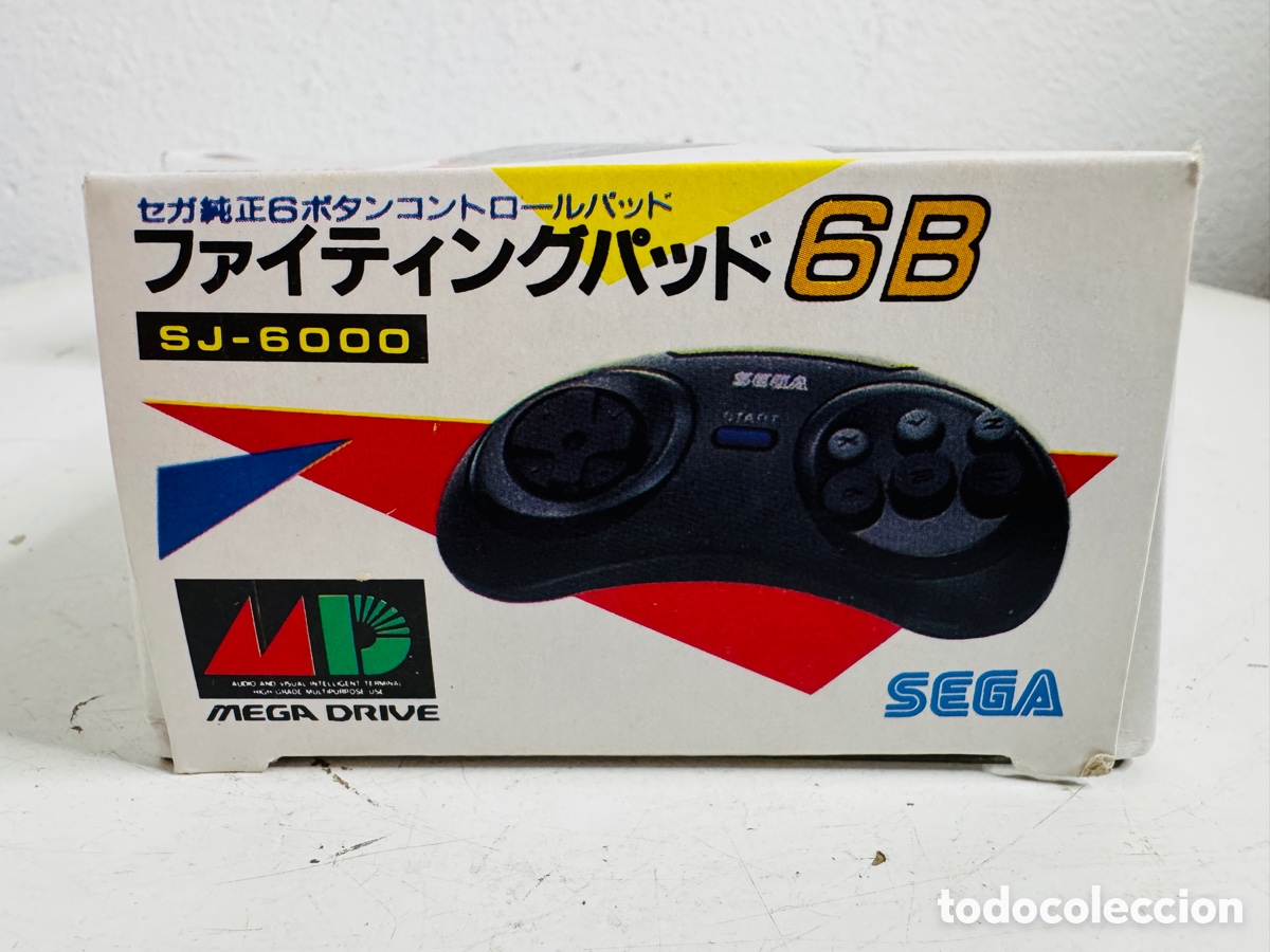 Videojuegos y consolas: Pareja Mega Drive Fighting Pad 6B Controller SJ-6000 Japan - Foto 3