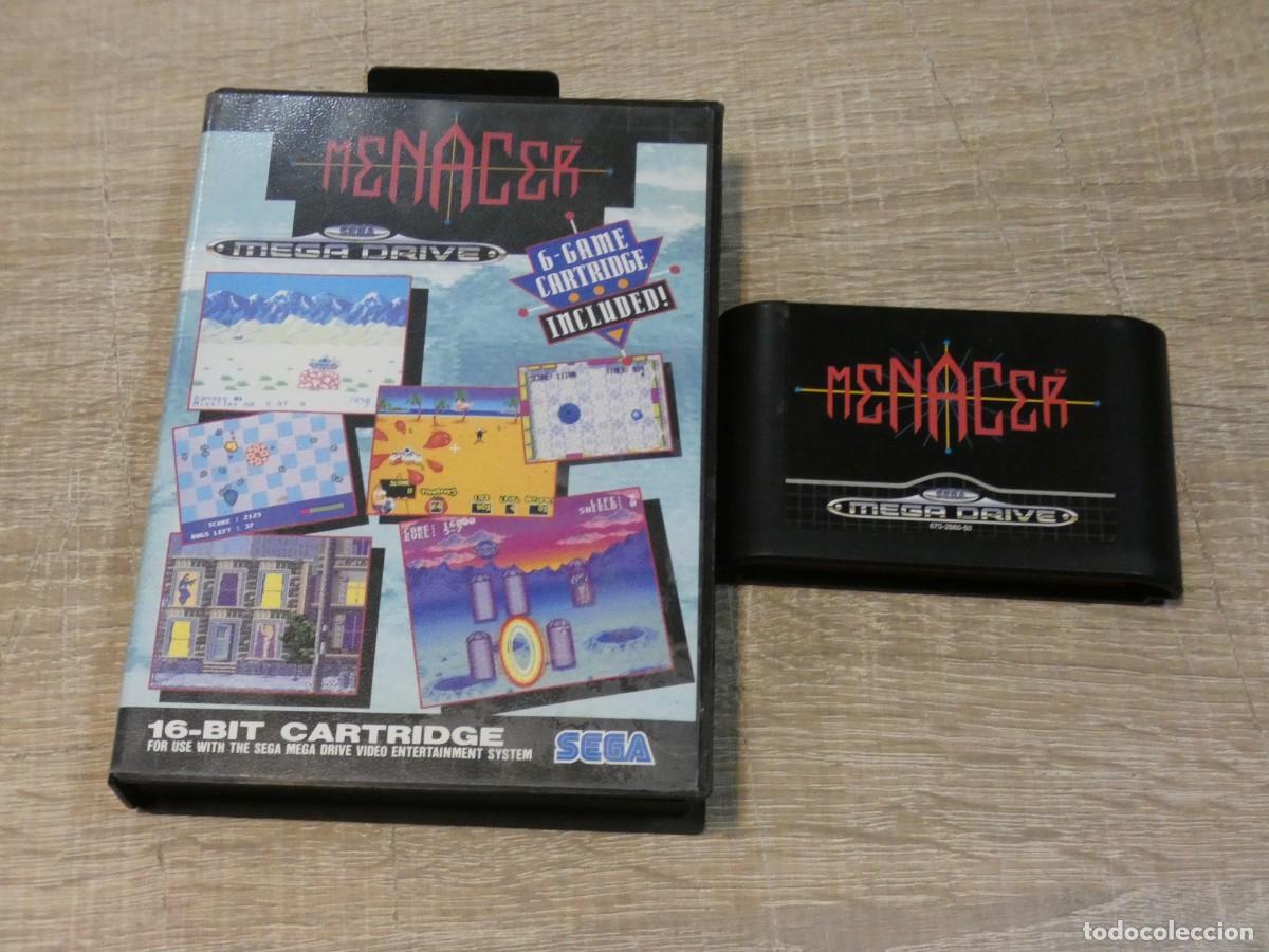 Videojuegos y consolas: ARKANSAS1980 VIDEOJUEGOS JUEGO MEGADRIVE CAJA Y CARTUCHO MENACER