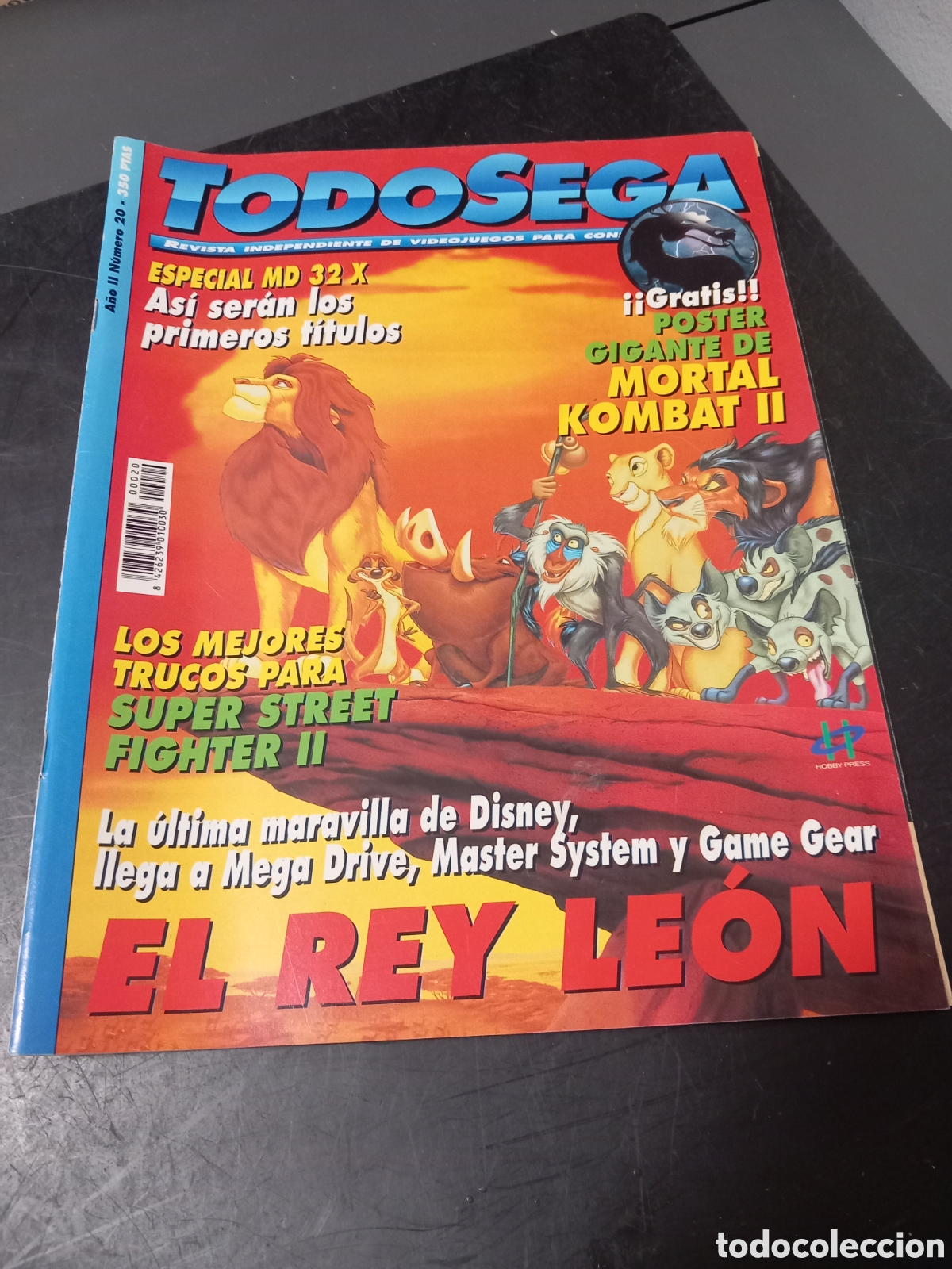Videojuegos y consolas: ANTIGUA REVISTA VIDEOJUEGOS TODOSEGA NUMERO 20 ORIGINAL