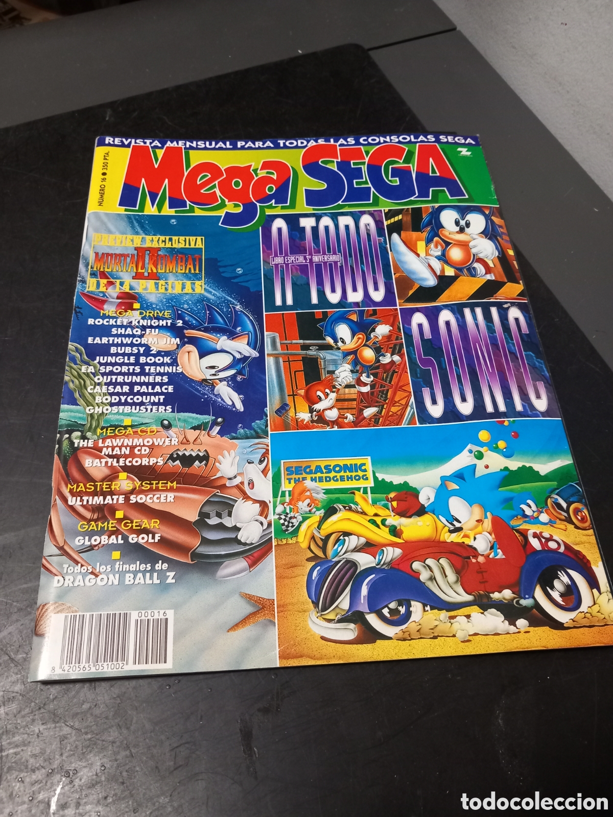 Videojuegos y consolas: ANTIGUA REVISTA VIDEOJUEGOS MEGA SEGA NUMERO 16 ORIGINAL