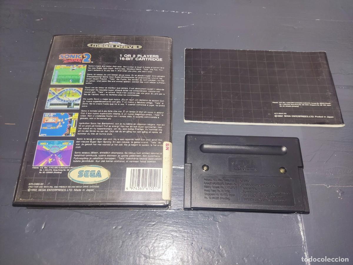 Videojuegos y consolas: SONIC 2 Mega Drive Megadrive PAL Completo - Foto 2