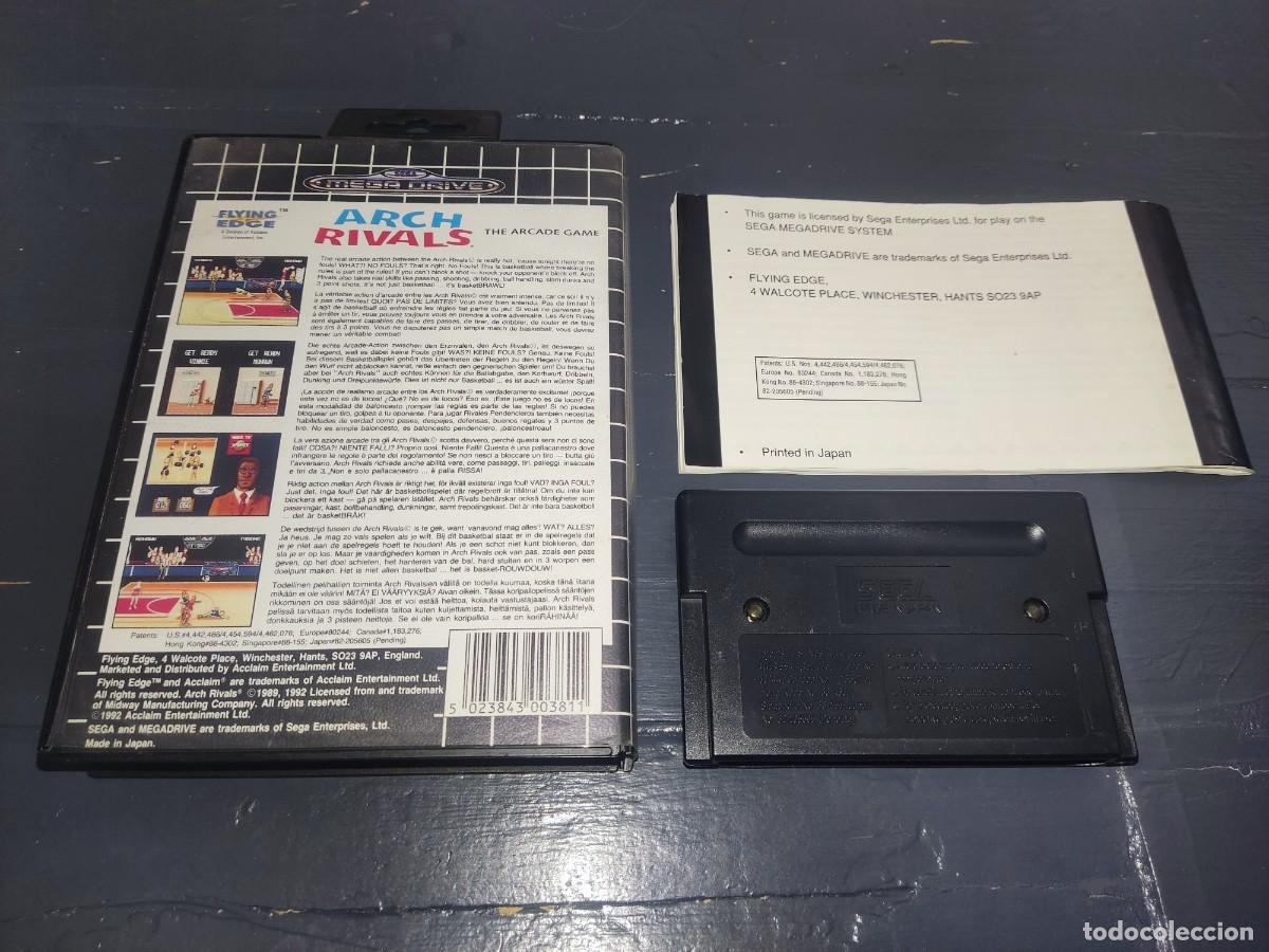 Videojuegos y consolas: ARCH RIVALS Mega Drive PAL Completo - Foto 2