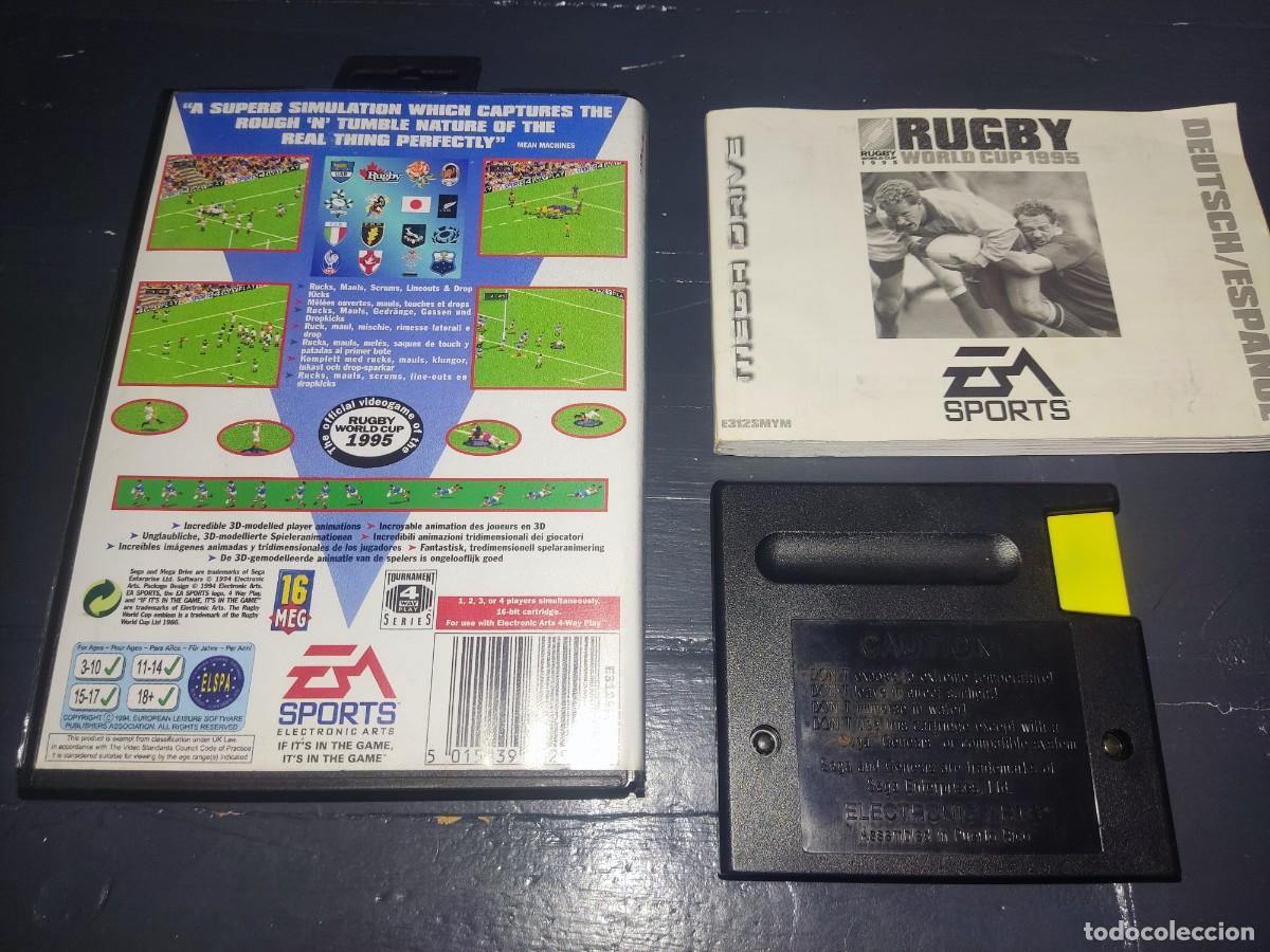 Videojuegos y consolas: RUGBY WORLD CUP 1995 Mega Drive PAL Completo - Foto 2