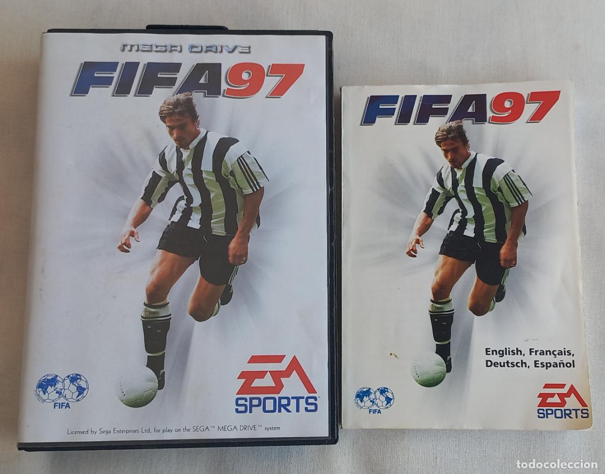 Videojuegos y consolas: Sega Mega Drive. Fifa 97. SOLO LA CAJA CON EL MANUAL. NO TRAE EL JUEGO.