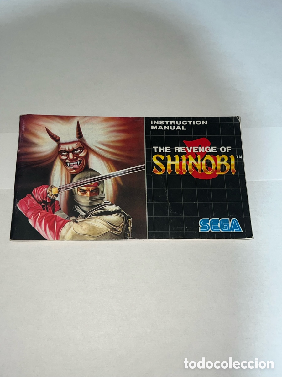 Videojuegos y consolas: Manual The Revenge Of Shinobi Sega Mega Drive